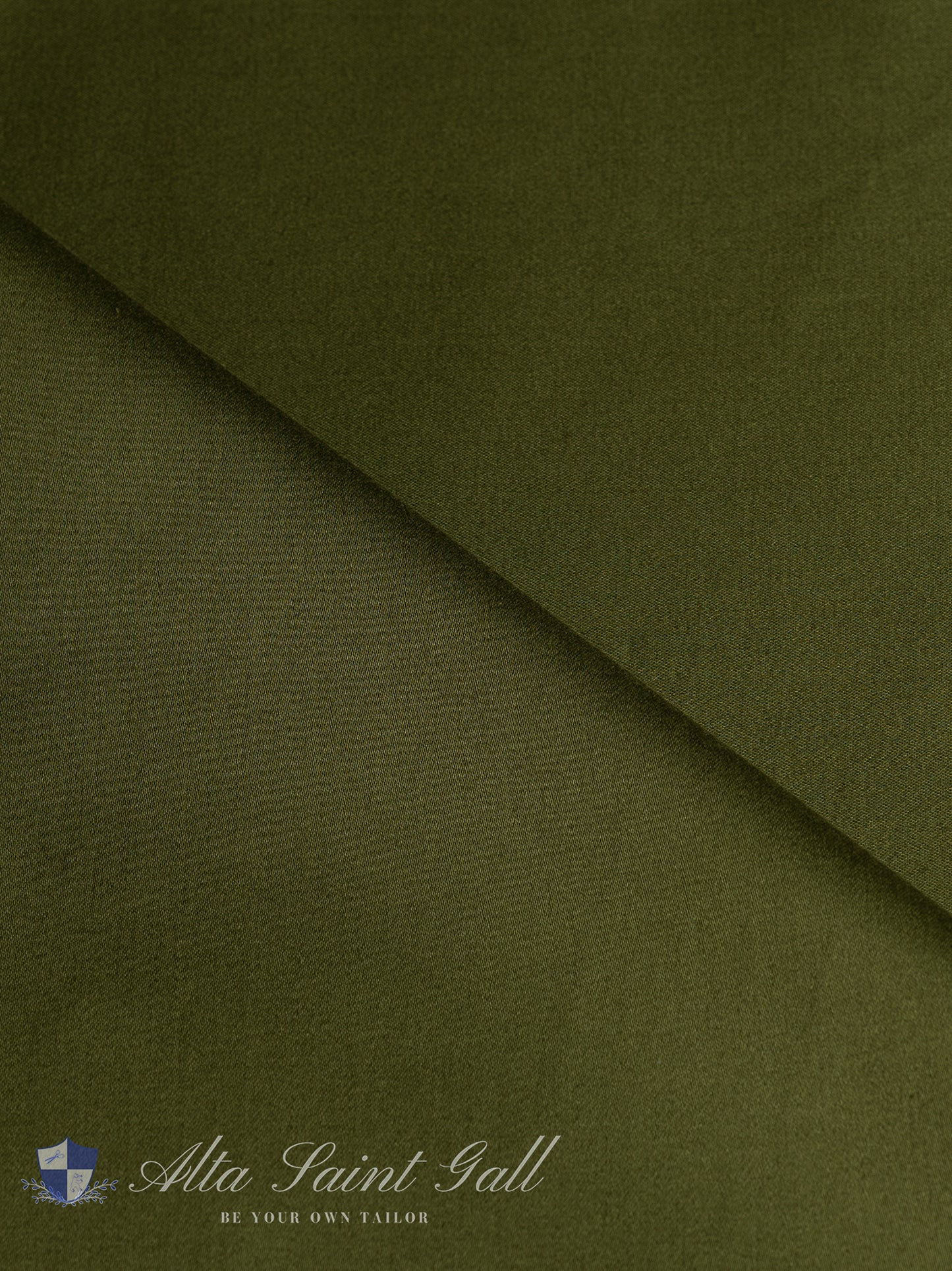 Baumwollsatin Armeegrün